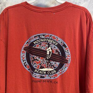Vintage Moondoggies Beach Club Pismo T Shirt Mens 2XL 26x28.5 Y2K Surf